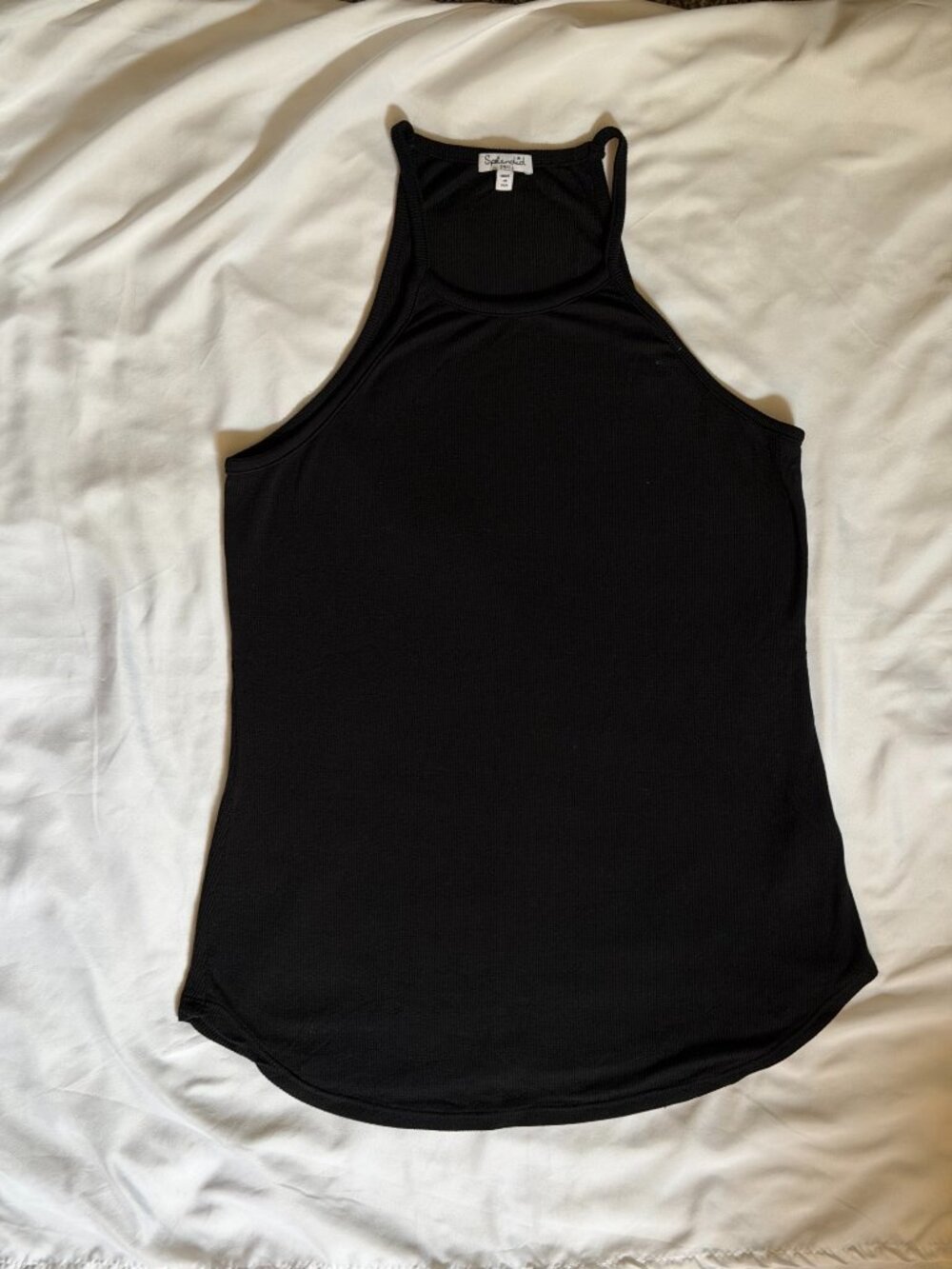 Splendid, Classic Halter Neck Ribbed Tank Top